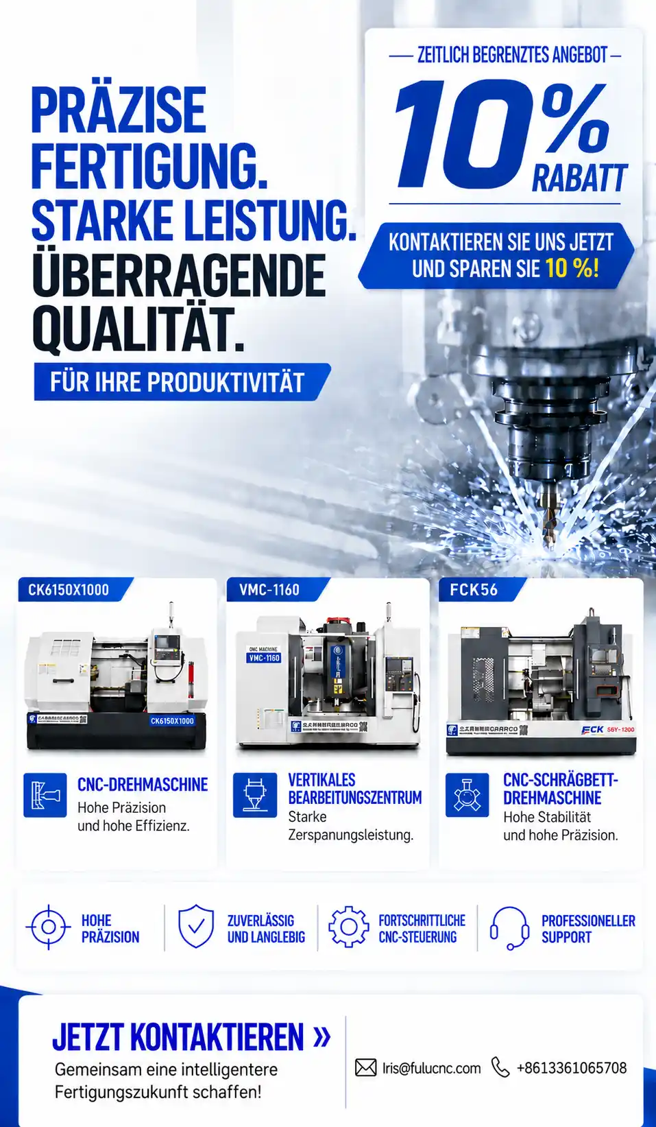 aktion f&uuml;r cnc ger&auml;te