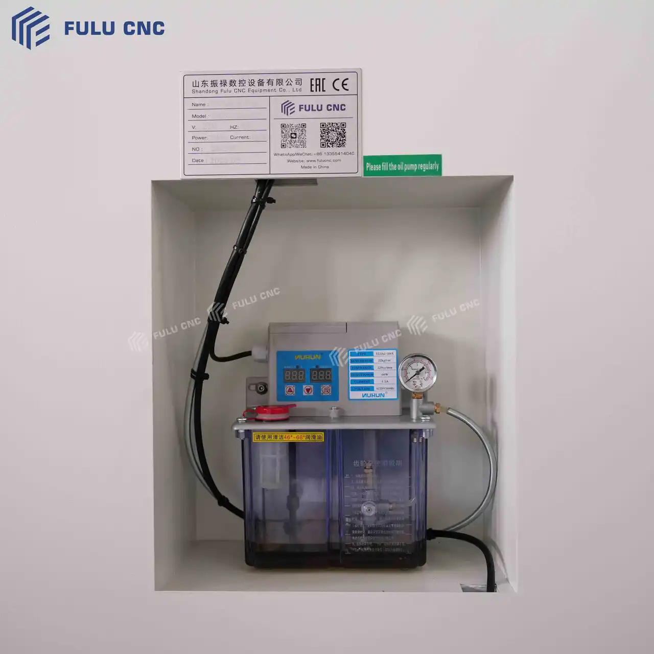 cnc lathe ck61100-3000 lubrication system