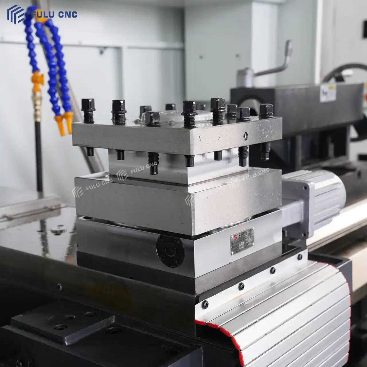 cnc lathe ck6163 2000 4 station electric turret
