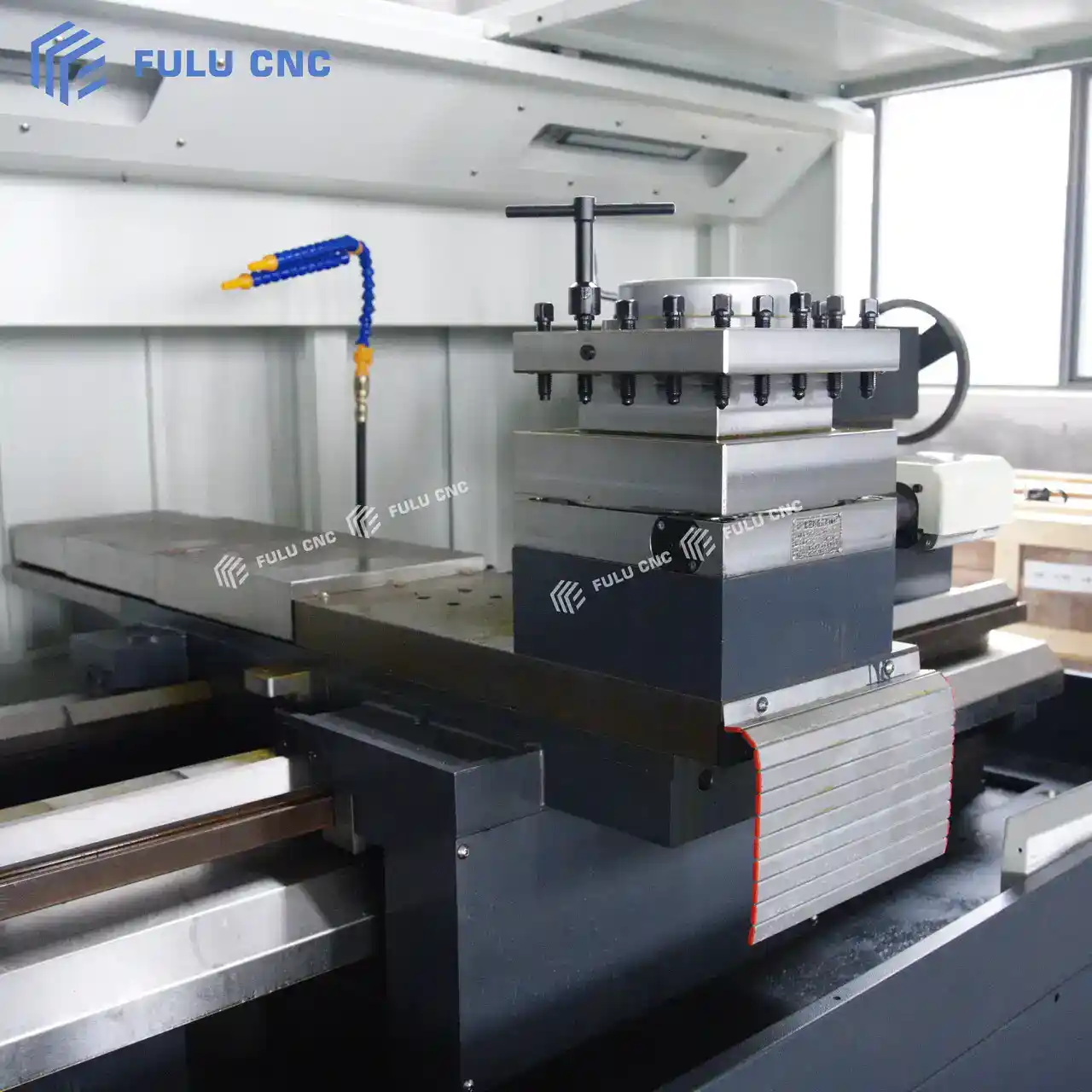 cnc lathe ck6186-1500 4-station electric turret