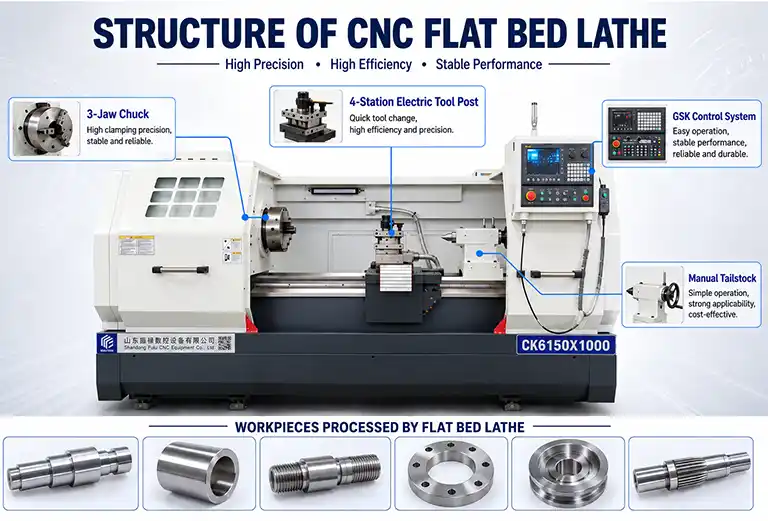 cnc lathe structure diagram