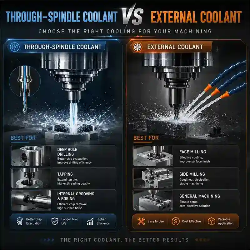 cooling methods for different machining