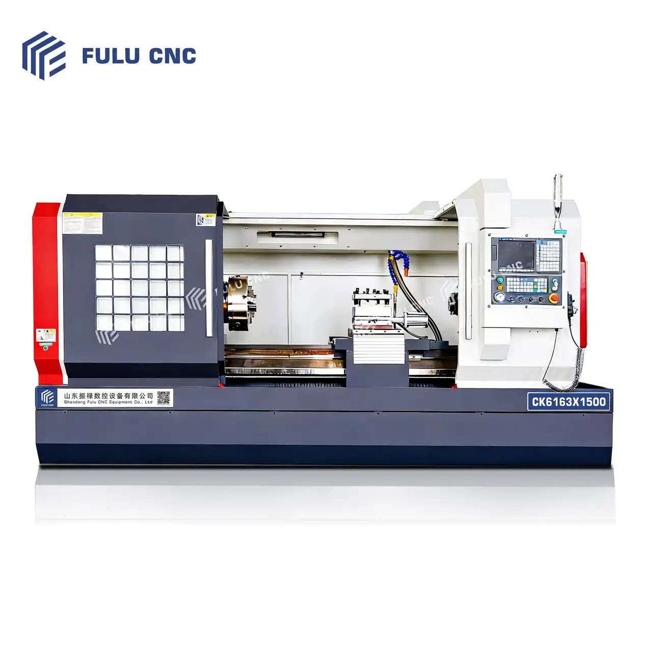 high rigidity cnc lathe ck6163 1500