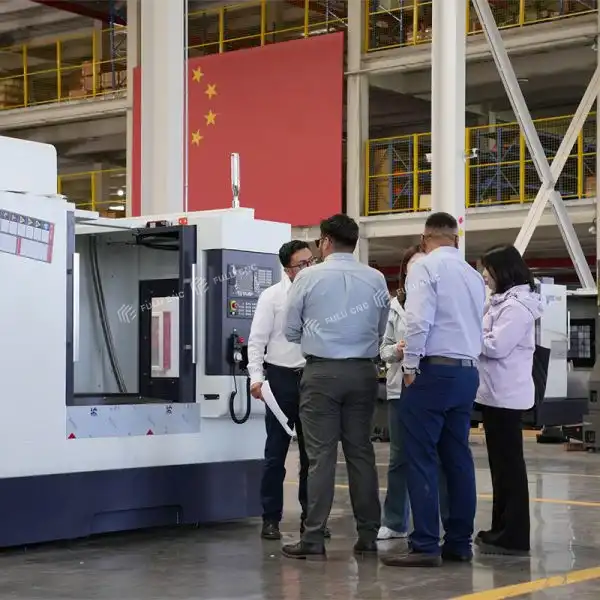 mexican customers visiting factory