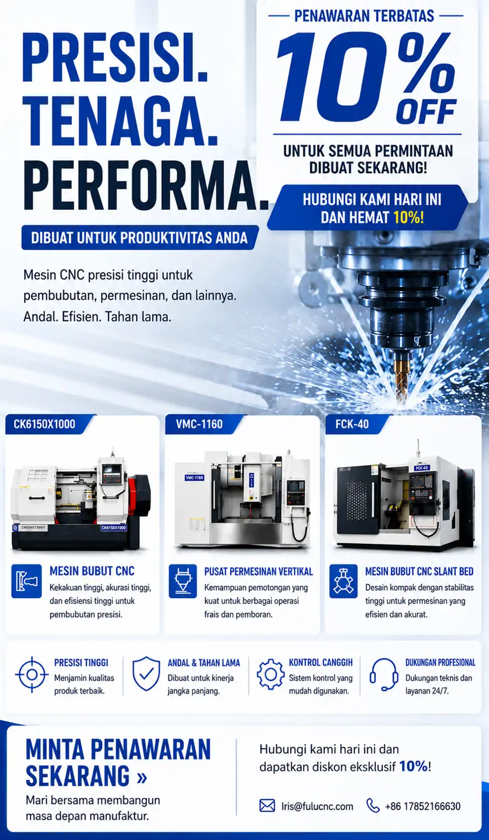 Penawaran khusus mesin CNC