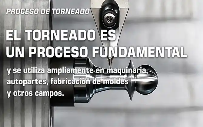 proceso de mecanizado por torneado