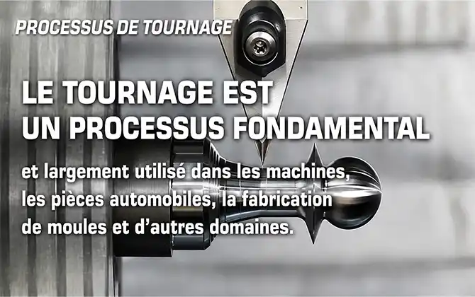 processus dusinage par tournage
