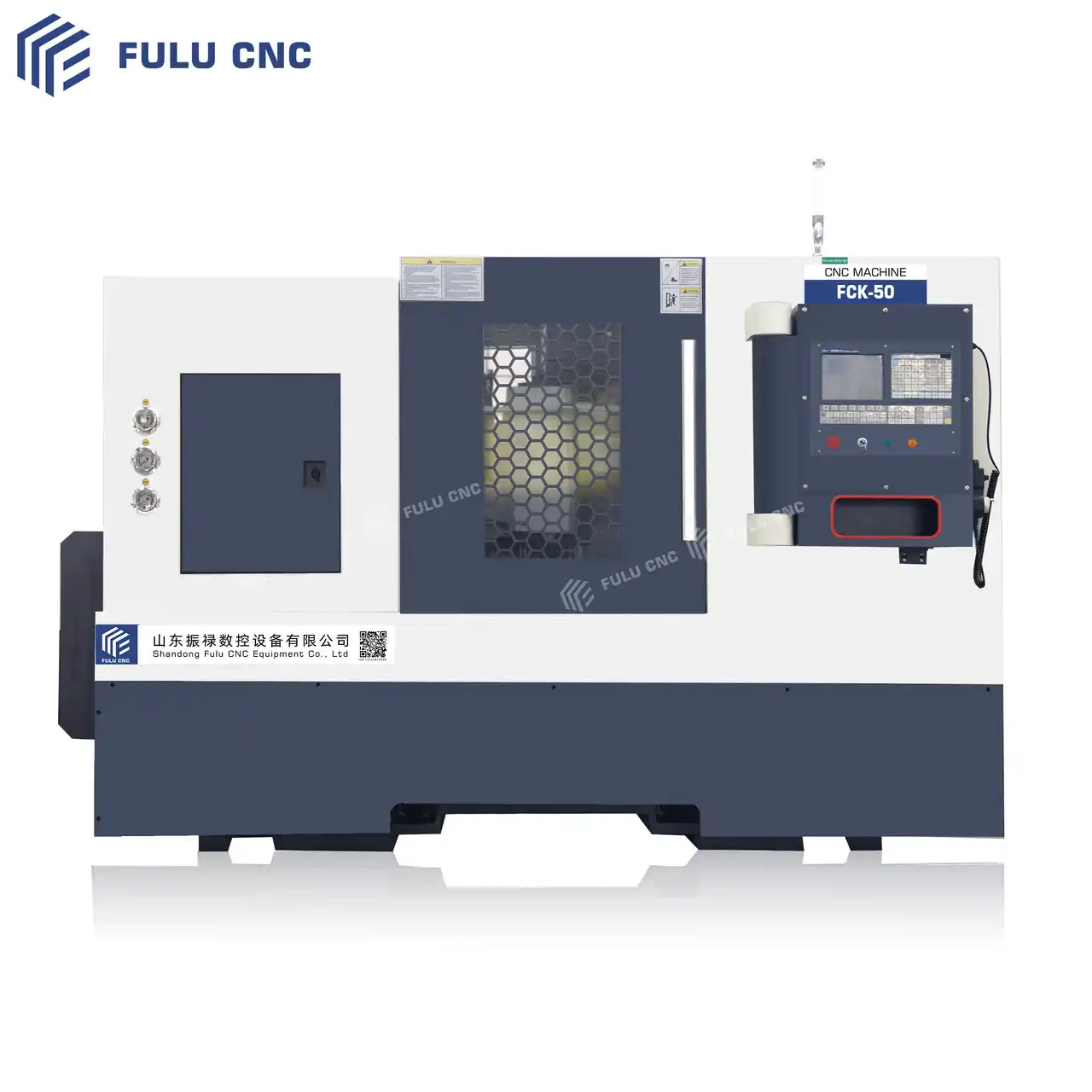 slant bed cnc lathe fck50