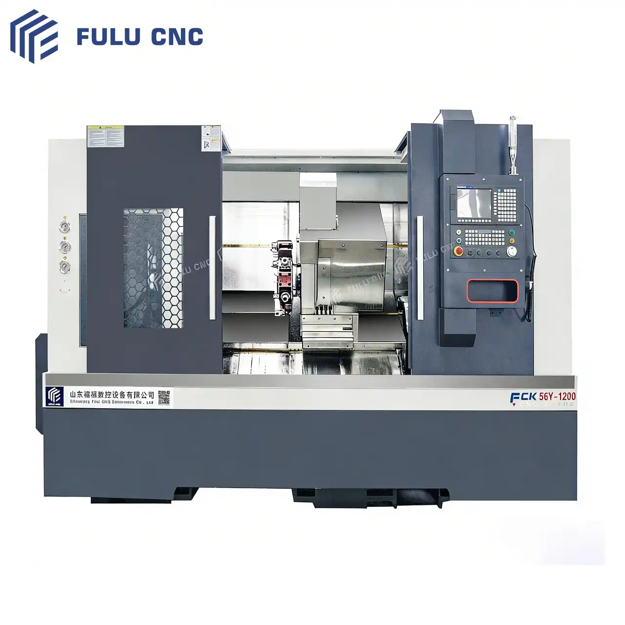 slant bed cnc lathe fck56y-1200