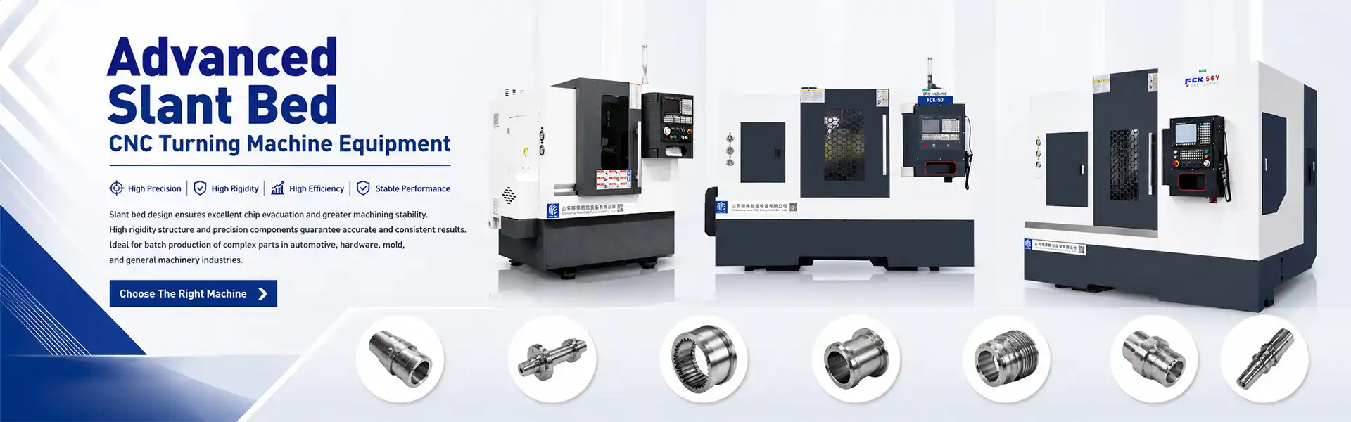 slant bed cnc lathe for automotive parts manufacturing