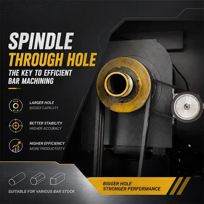 spindle bore effect on bar material