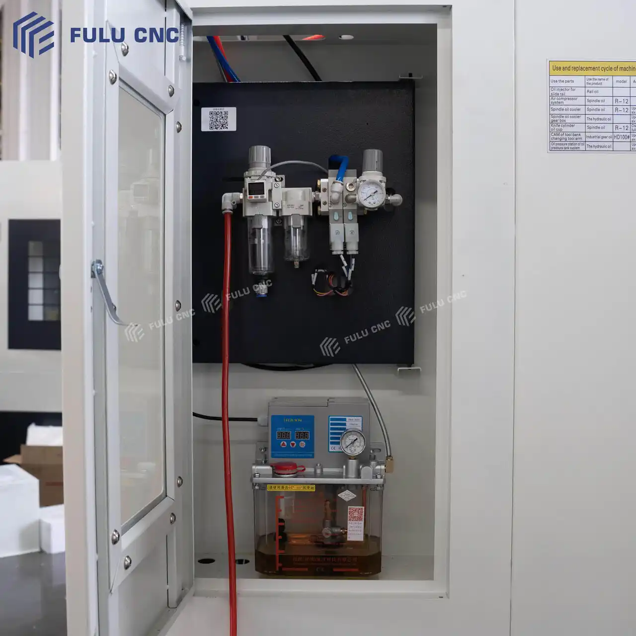 Vertical Machining Center VMC1275 Lubrication System